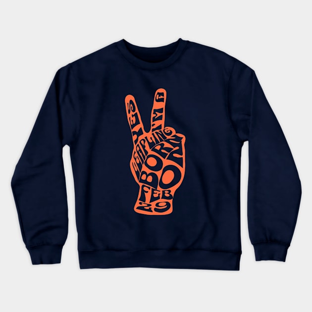 Leap year birthday february 29 | Leapling Crewneck Sweatshirt by Starart Designs